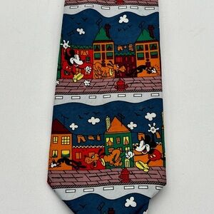 Balancine Tie Works Disney Mickey & Co. Neck Tie - Mickey Mouse Walking Pluto